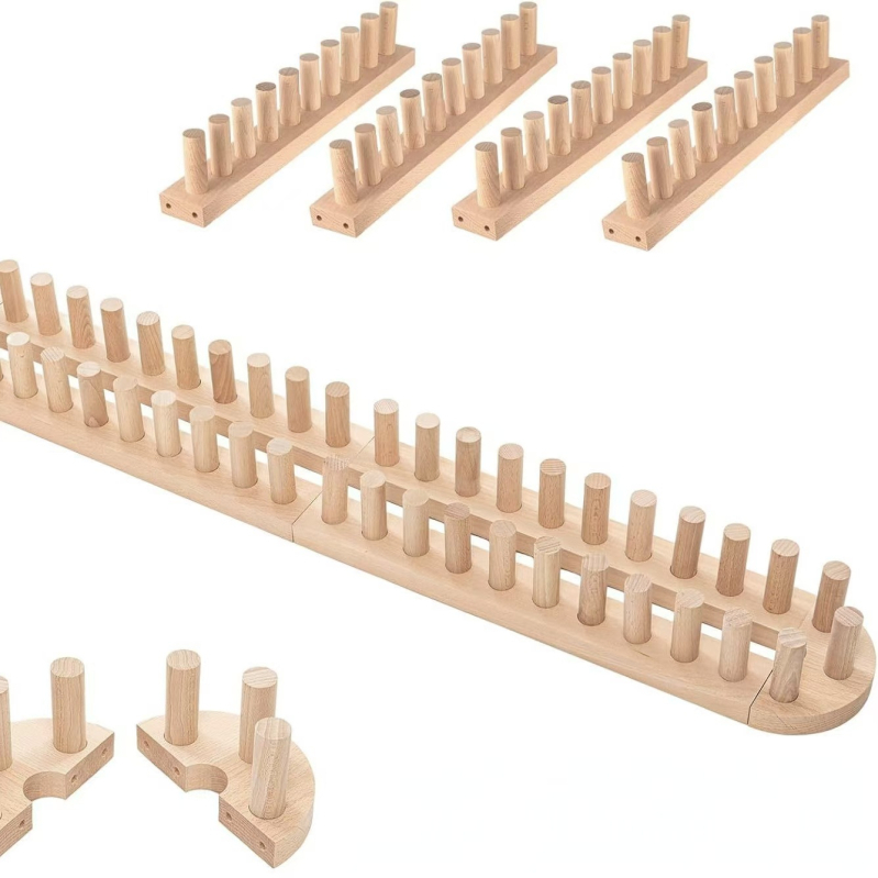 Ξύλινο πλαίσιο πλεξίματος – πολυλειτουργικό περιέλιγμα νήματος, συνδεόμενο πλαίσιο για πλέξιμο φουλαριών, Dongjie Q25109, ιαπωνικό στυλ