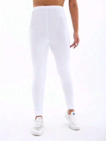 Панталони с висока талия, дължина 9/10, полиестер, изключително меко прилягане, висока еластичност