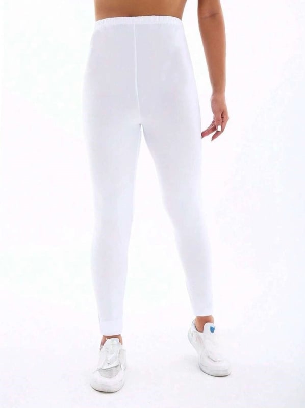 Панталони с висока талия, дължина 9/10, полиестер, изключително меко прилягане, висока еластичност