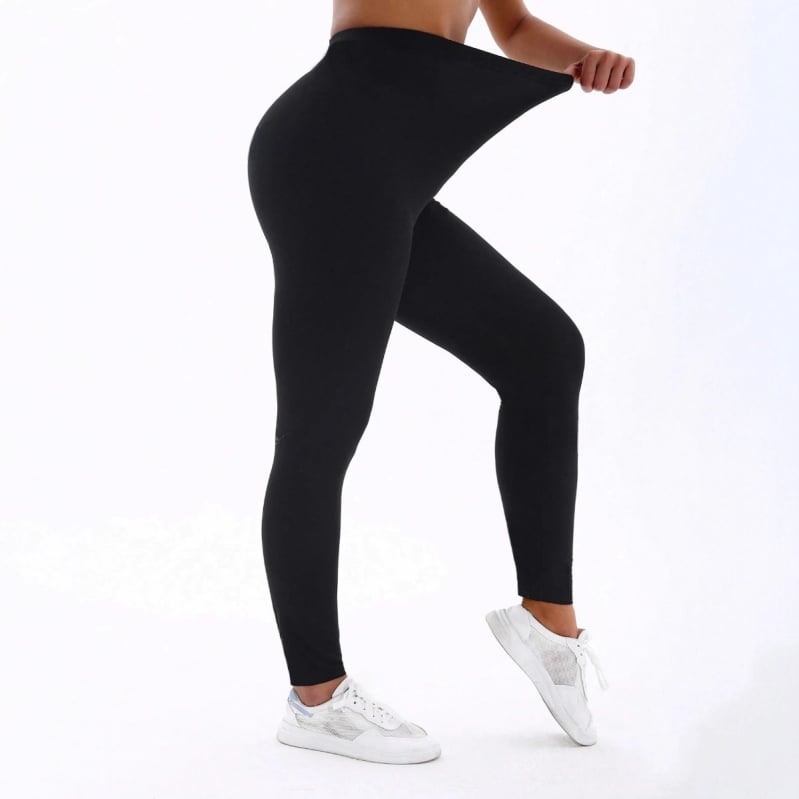 Панталони с висока талия, дължина 9/10, полиестер, изключително меко прилягане, висока еластичност