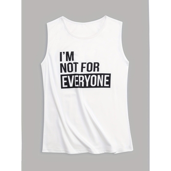 Печатана женска безръкавна тениска, модал плат, полиестер под 30% съдържание, пролет 2023