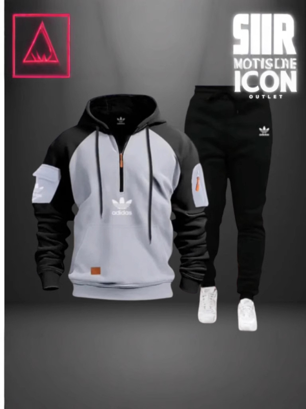 Vyrų užtrauktinis džemperis su rankos kišene, poliesteris 91–95%, ilgos rankovės, ruduo 2024