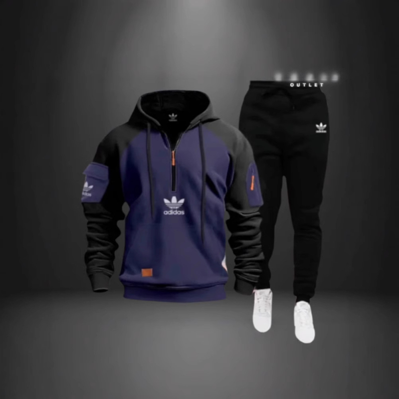 Vyrų užtrauktinis džemperis su rankos kišene, poliesteris 91–95%, ilgos rankovės, ruduo 2024