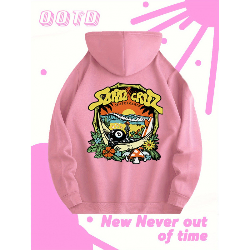 Džemperis su gobtuvu, kengūrų kišenė, poliesteris 96%+, spauda, plonas kirpimas, ilgos rankovės