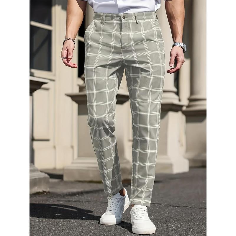 Slim-Fit мъжки костюм от Corduroy-лен плат, еднобутонна предна част, едноцветен модел, пролет