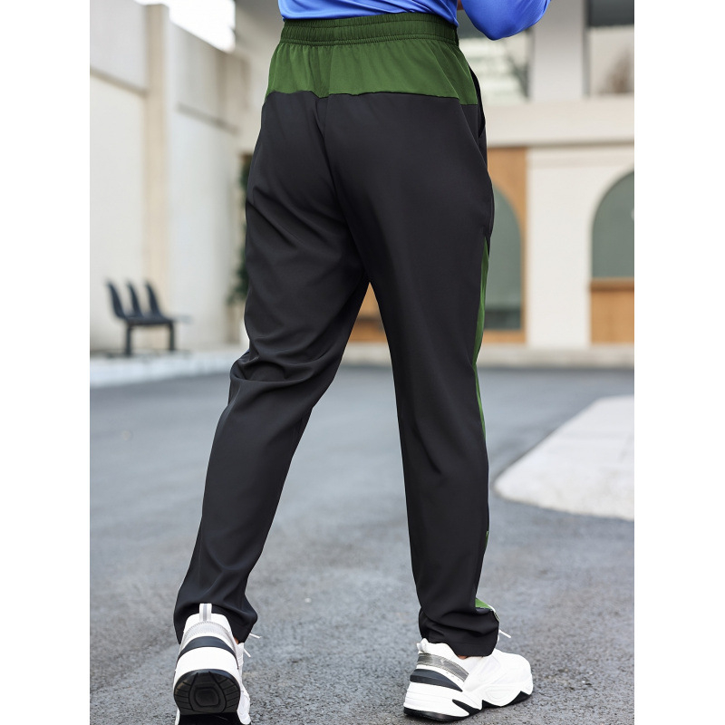 Pantaloni sport pentru bărbați, design Pencil Pants; croială lejeră; talie elastică; căptușeală de fleece; Lycra