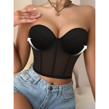 Σετ σουτιέν με ενίσχυση, τριγωνικά cups, μεσαίο μορφοποιημένο καλούπι, επένδυση από σπαντέξ