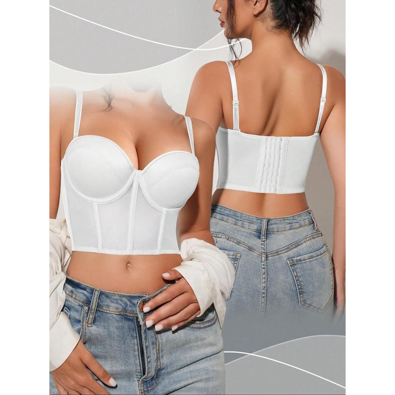 Krūšturu komplekts ar push-up efektu, trijstūra formas kausi, vidēji veidoti kausi, oderējums: spandeks