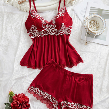 Dreamdarling σετ νυχτερινού ρούχου με δαντέλα και τιράντες, διάφανο, πολυεστέρας, 80-90% πολυεστέρας, για γυναίκες, στυλ 8085591