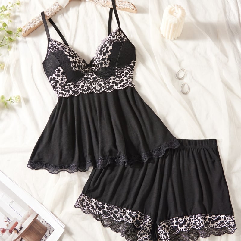 Dreamdarling комплект нощно облекло с дантела и презрамки, прозрачен, полиестер, 80–90% полиестер, за жени, модел 8085591