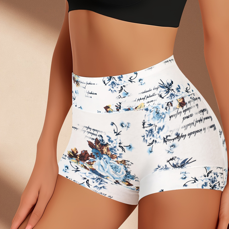 Γυναικεία μποξέρ μπιφ από Milk Silk, αναπνέον, σχηματίζει το σώμα και ελέγχει την κοιλιά, μεσαίο ύψος μέσης, καμουφλάζ, απλό ύφανση