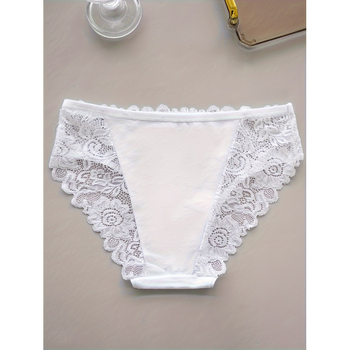 Γυναικείο σετ εσωρούχων με φλοράλ δαντέλα, μεσαία μέση, νάιλον/σαντέξ; Μοτίβο: φλοράλ; Υλικά: 90% νάιλον, 10% σπάντεξ; Επικάλυψη: 90% νάιλον, 10% σπάντεξ; Καλοκαίρι