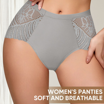 Γυναικεία εσώρουχα υψηλής μέσης χωρίς ραφές από βαμβάκι – αναπνέουν, μαλακά και άνετα