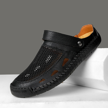 Vyriški EVA sandalai su kvėpuojančiu tinkliniu viršumi, atviras pirštas, slip-on užsegimas