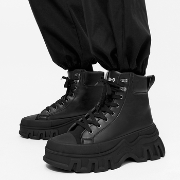 Ανδρικά sneakers SLNU★3 | Με στρογγυλή μύτη, PU επάνω μέρος, χαμηλό ύψος, κορδόνια, καουτσούκ σόλα