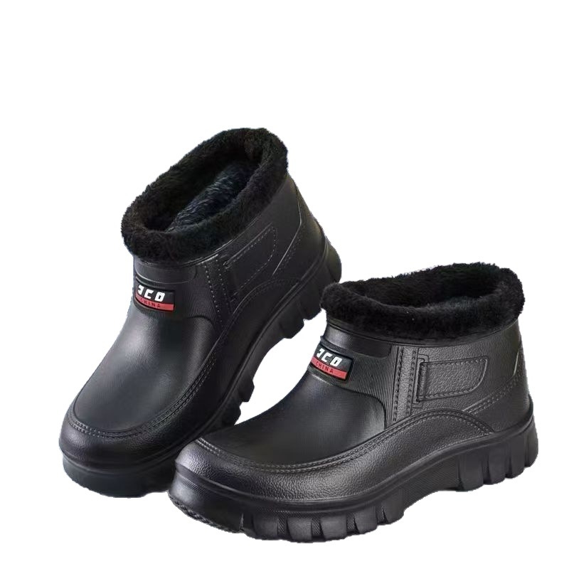 Αδιάβροτα χειμερινά παπούτσια slip-on με επένδυση φλίς, unisex, EVA επάνω μέρος και σόλα EVA