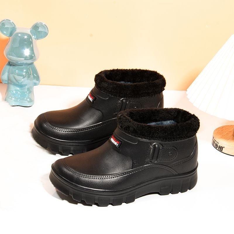 Αδιάβροτα χειμερινά παπούτσια slip-on με επένδυση φλίς, unisex, EVA επάνω μέρος και σόλα EVA