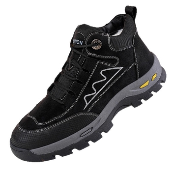 Ανδρικά μποτάκια χιονιού, υψηλά, με επένδυση φλίς, αδιάβροχα, αντιολισθητικά, ζεστά, σόλα καουτσούκ