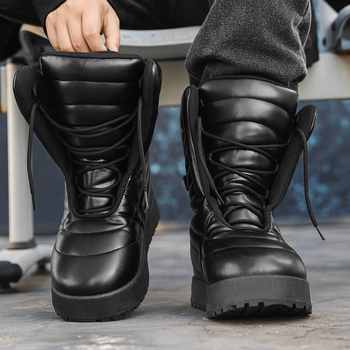 Ανδρικά υπαίθρια μποτάκια: PU επάνω μέρος, καουτσούκ σόλα, δερμάτινο καπάκι δακτύλου, χαμηλό ύψος γάμπας, επένδυση από πλέγμα