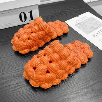 Papuci de plajă EVA pentru bărbați Lychee-Bubble Cutout, parte superioară EVA și talpă EVA, respirabili, vară 2024