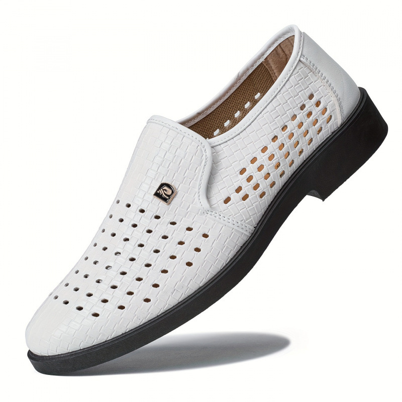 Slip-on kurpes - Brogue Wing raksts, PU augšpuse, Leather Toe Cap, PU zole, Unisex