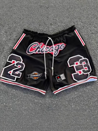 Ανδρικά σορτς με 3D εκτύπωση, αναπνεύσιμα και γρήγορο στέγνωμα, Bird\'s-Eye πολυεστέρας, ίσια γραμμή, καλοκαιρινά χαλαρά για την παραλία