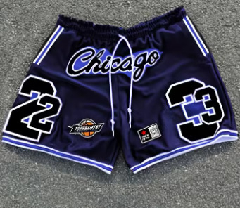 Ανδρικά σορτς με 3D εκτύπωση, αναπνεύσιμα και γρήγορο στέγνωμα, Bird's-Eye πολυεστέρας, ίσια γραμμή, καλοκαιρινά χαλαρά για την παραλία