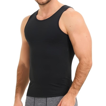 Vyriski be rankovių marškinėliai ir apatiniai marškinėliai - laisvas kirpimas, dryžuotas raštas, pagrindinis audinys: linas, kordurojų audinys, sporto stilius