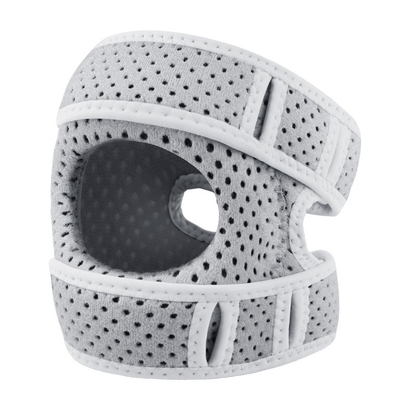 Kelio įtvaras su patellos ir menisko suspaudimo, kvėpuojantis, unisex, skirtas bėgimui ir fitnesui; pagrindinė medžiaga: kompozitinė medžiaga; apsaugos dalis: kelis; kategorija: kelio įtvarai