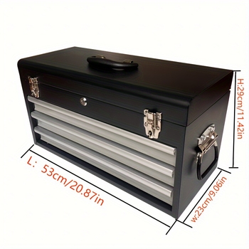 Преносим многоуровнев комплект за съхранение от стомана с чекмеджета