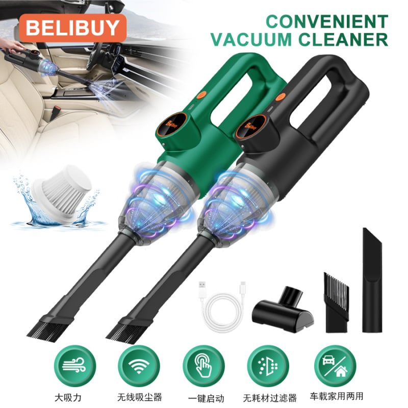 Φορητή σκούπα αυτοκινήτου - Χειρολαβή, Ασύρματη Φόρτιση (70W; Απορροφησεᾳ >25 kPa; Κενό >5000 Pa; Ενσωματωμένη μπαταρία 2001-2500 mAh; Αυτονομία 0-1 h)