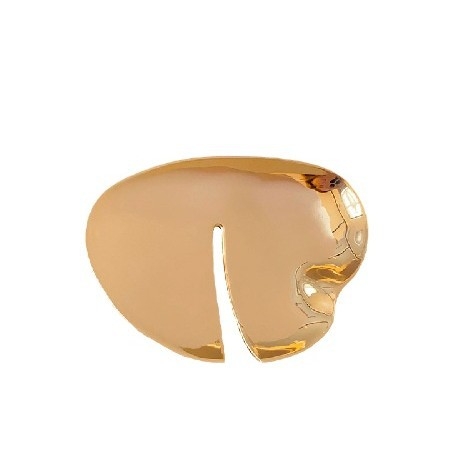 Broșă cu design geometric metalic, finisaj electroplatat, accesorii elegante pentru femei