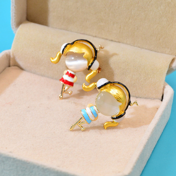 Μεταλλική καρφίτσα — γυναικείο στυλ προσωπικότητας, χαρακτήρες κινουμένων σχεδίων, εφέ σταγόνας λαδιού, διακοσμητικό αξεσουάρ