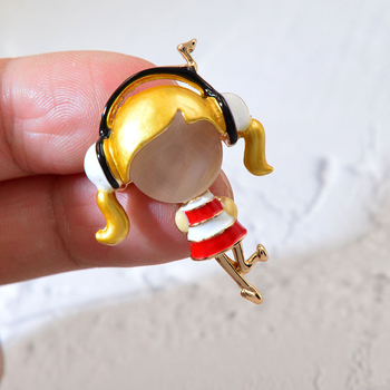 Μεταλλική καρφίτσα — γυναικείο στυλ προσωπικότητας, χαρακτήρες κινουμένων σχεδίων, εφέ σταγόνας λαδιού, διακοσμητικό αξεσουάρ