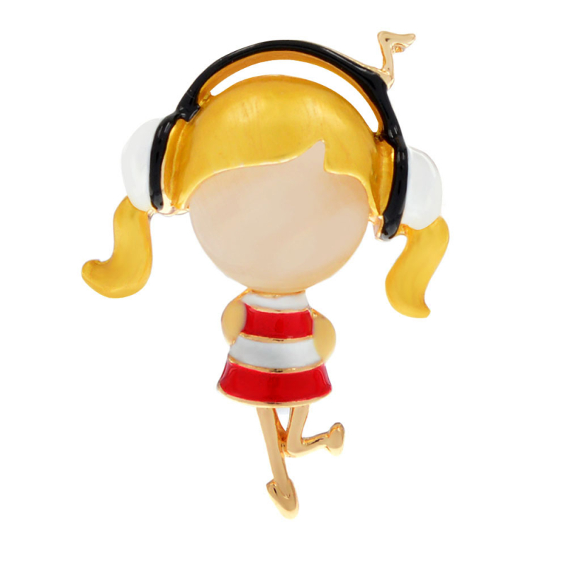 Segė — metalas, moteriško stiliaus, animacinių filmų personažai, lašėjančio aliejaus paviršius, dekoratyvinis aksesuaras