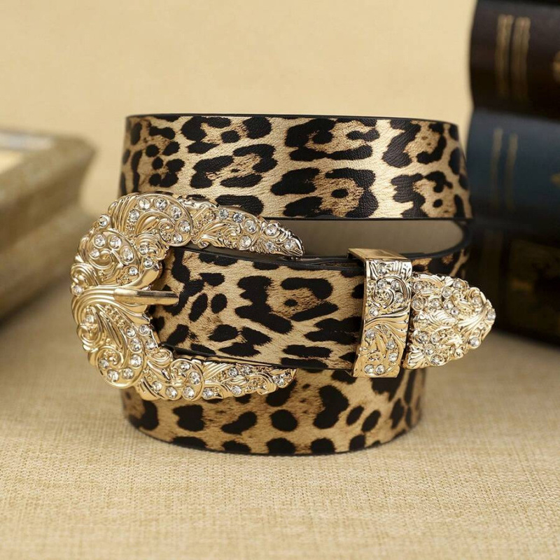 Δερμάτινη ζώνη με χρυσή μεταλλική αγκράφα, μποέμ στυλ, αγκράφα τύπου σκοινιού, Red Bean υλικό, SH58714472