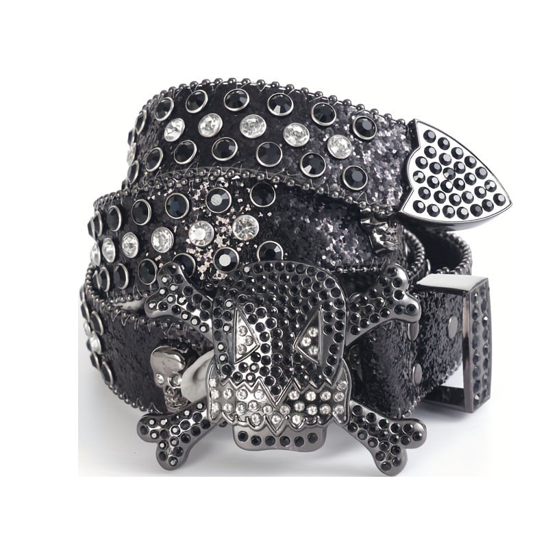 PU bőr öv, ötvözet csattal, 2–4 cm szélesség, punk/hip-hop/Inst stílus, forró lyukasztásos megmunkálás.