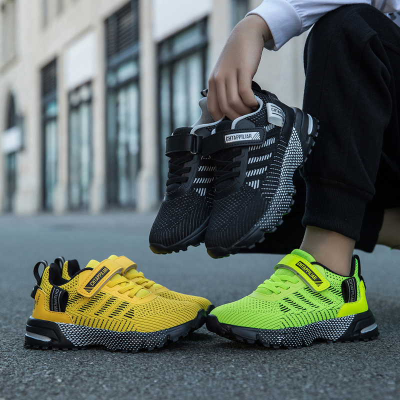 Vaikiški bėgimo bateliai berniukams 4–16 metų, tinklinis viršus, kvėpuojantys, MD padas