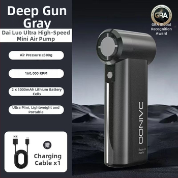 Χειροκίνητος ανεμιστήρας τορμπίνας F18 με ενσωματωμένη μπαταρία 4000mAh, 4 ταχύτητες, περιστρεφόμενη λεπίδα για σκόνη, θόρυβος ≥71dB