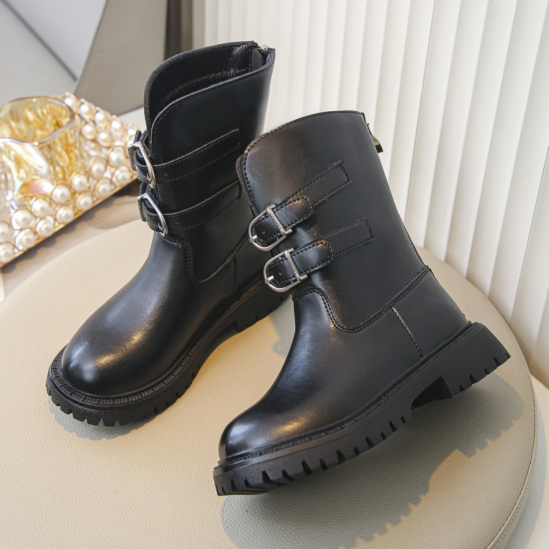 Martin μποτάκια PU επάνω μέρος, καουτσούκ σόλα, χαμηλό shaft, φερμουάρ πίσω