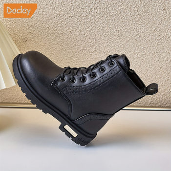 Μποτάκια κοριτσιών με PU επάνω μέρος και αντιολισθητική σόλα από καουτσούκ για φθινόπωρο, Unisex, 13-16 ετών