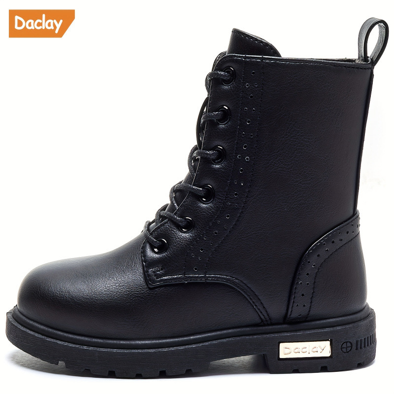 Mergaitėms botai su PU viršumi ir anti-slydimo guminiu padu rudeniui, unisex, 13-16 metų