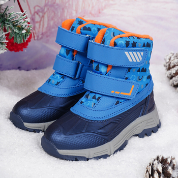 Παιδικά χειμερινά μποτάκια χιονιού με ψηλό ύψος, επάνω από συνθετικό δέρμα, αδιάβροα, αντιολισθητική σόλα, φαρδιά επένδυση από παχύ βαμβάκι, για παιδιά 7–16 ετών