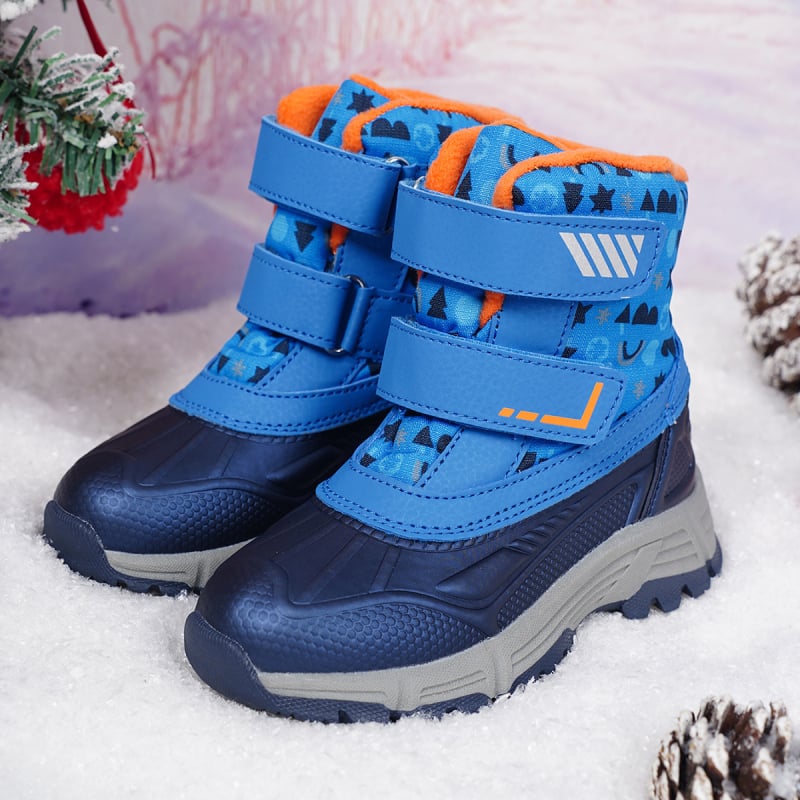 Παιδικά χειμερινά μποτάκια χιονιού με ψηλό ύψος, επάνω από συνθετικό δέρμα, αδιάβροα, αντιολισθητική σόλα, φαρδιά επένδυση από παχύ βαμβάκι, για παιδιά 7–16 ετών