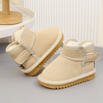 Παιδικά χιονοπέδιλα, unisex, με σουέντ επάνω, χαμηλός ύψος, ζεστά