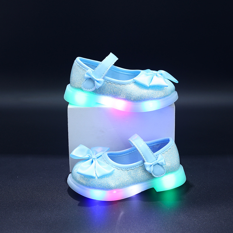 Šviesūs bateliai mergaitėms, PU viršus, TPR padas, Velcro užsegimas, 4–6 metų amžius