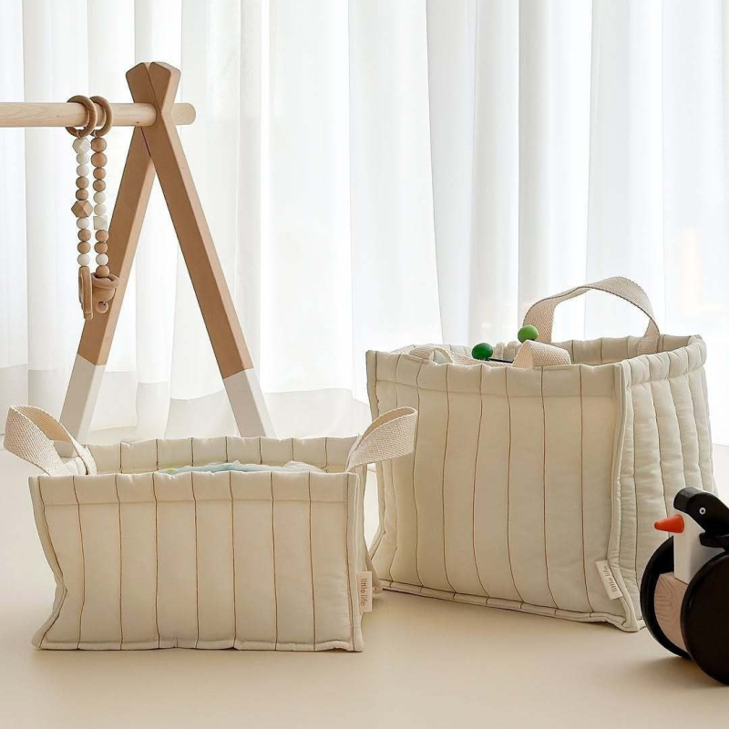 Geantă de stocare a hainelor din bumbac, stil INS, multifuncțională, pentru călătorii și dormitor