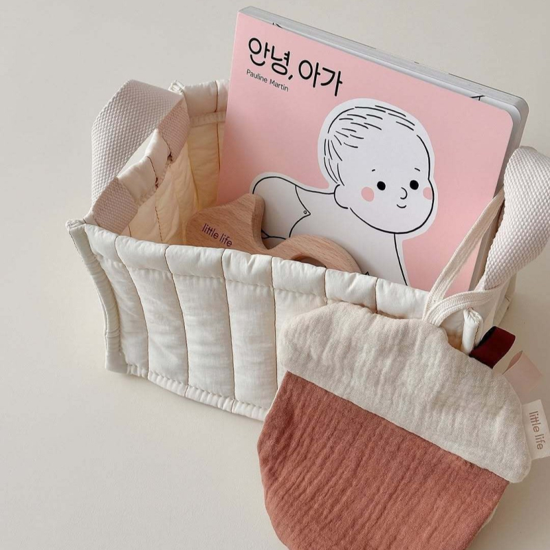 Geantă de stocare a hainelor din bumbac, stil INS, multifuncțională, pentru călătorii și dormitor