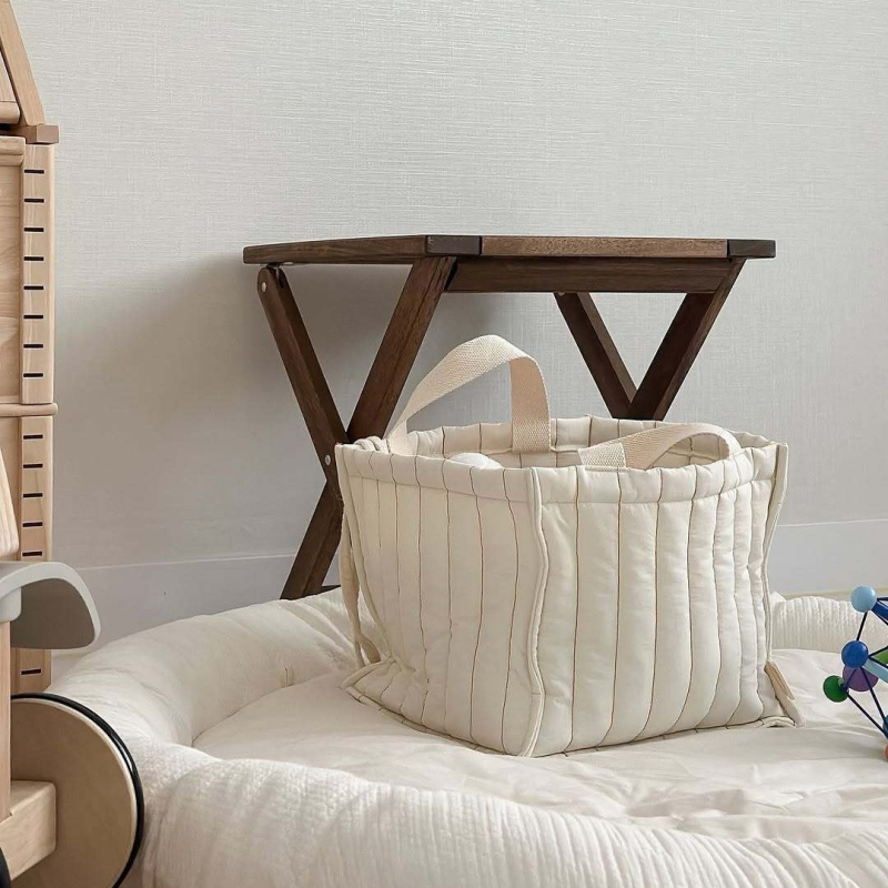 Geantă de stocare a hainelor din bumbac, stil INS, multifuncțională, pentru călătorii și dormitor