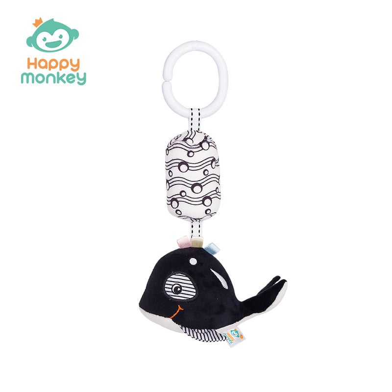 Tololo плюшено висящо звънче за креватче – за бебета и деца 0–3 г; визуална стимулация, координация ръка-око, сенсорно развитие